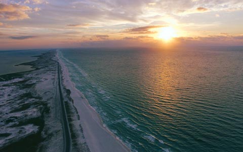 South Padre gulf sunrise