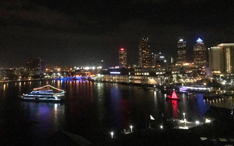 Tampa Downtown at night